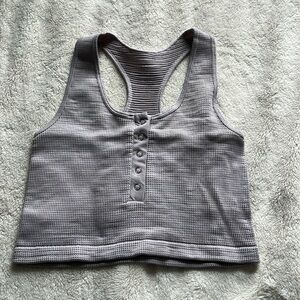 grey athletic tank~ size small